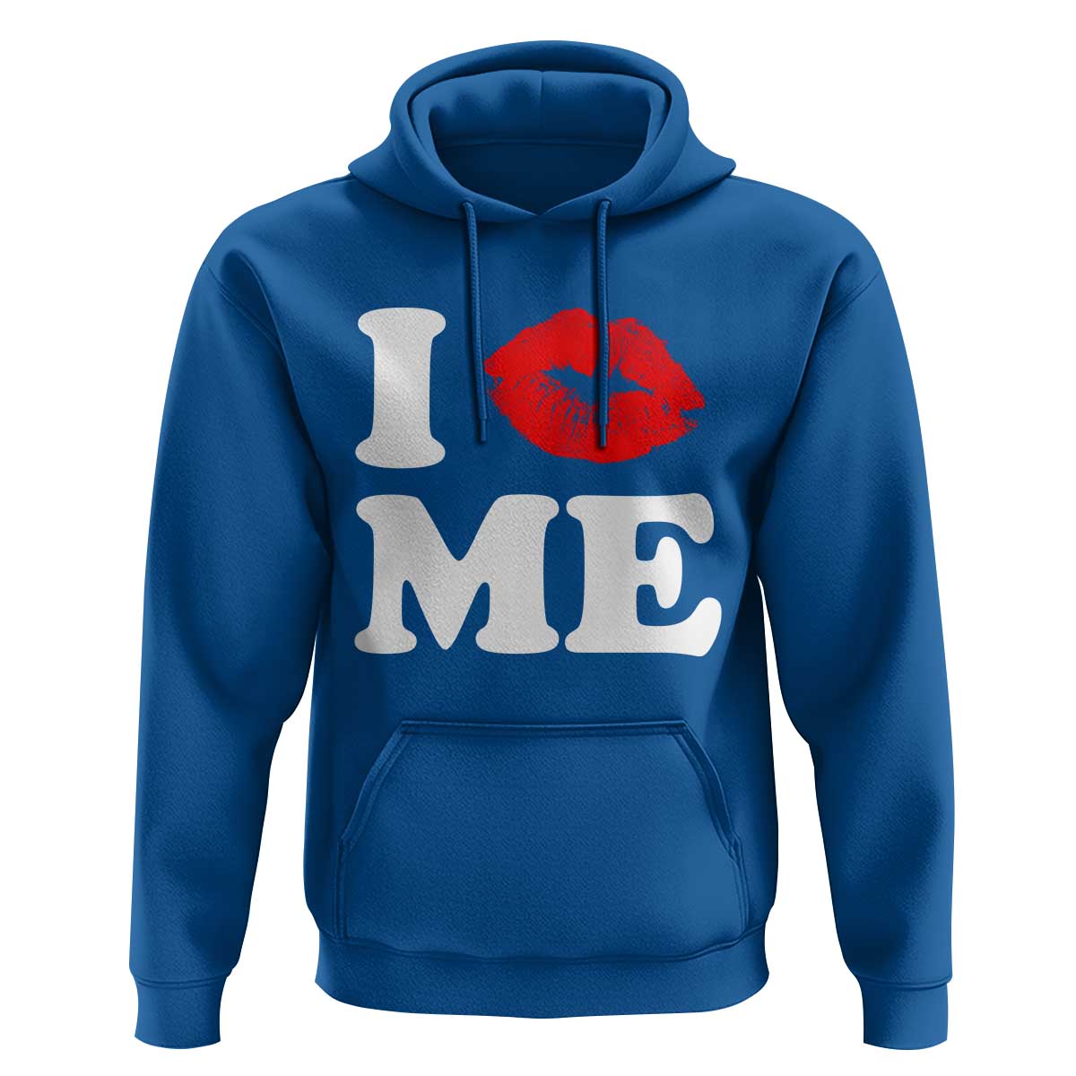 I Love ME Hoodie Sexy Lips Red Lipstick Kiss Self Love - Wonder Print Shop