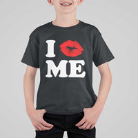 I Love ME T Shirt For Kid Sexy Lips Red Lipstick Kiss Self Love - Wonder Print Shop