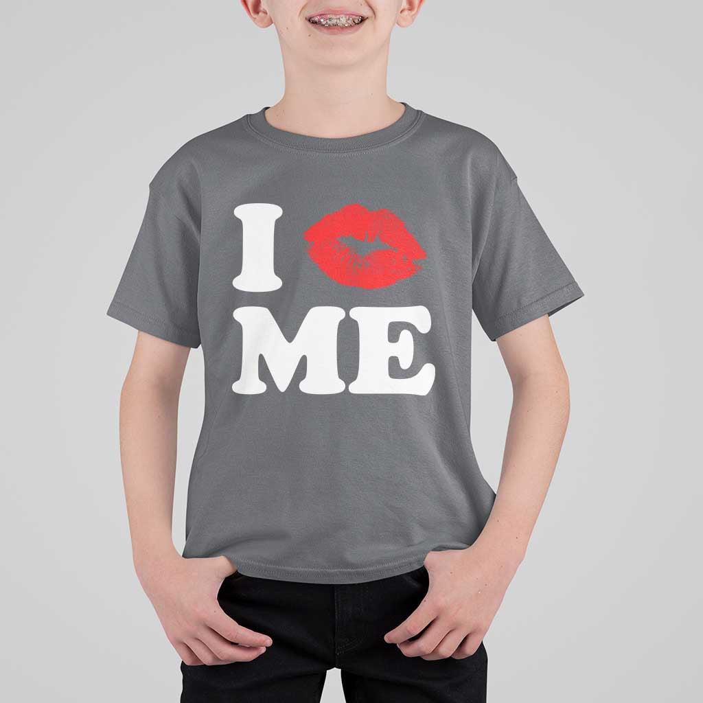 I Love ME T Shirt For Kid Sexy Lips Red Lipstick Kiss Self Love - Wonder Print Shop