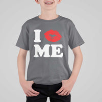 I Love ME T Shirt For Kid Sexy Lips Red Lipstick Kiss Self Love - Wonder Print Shop