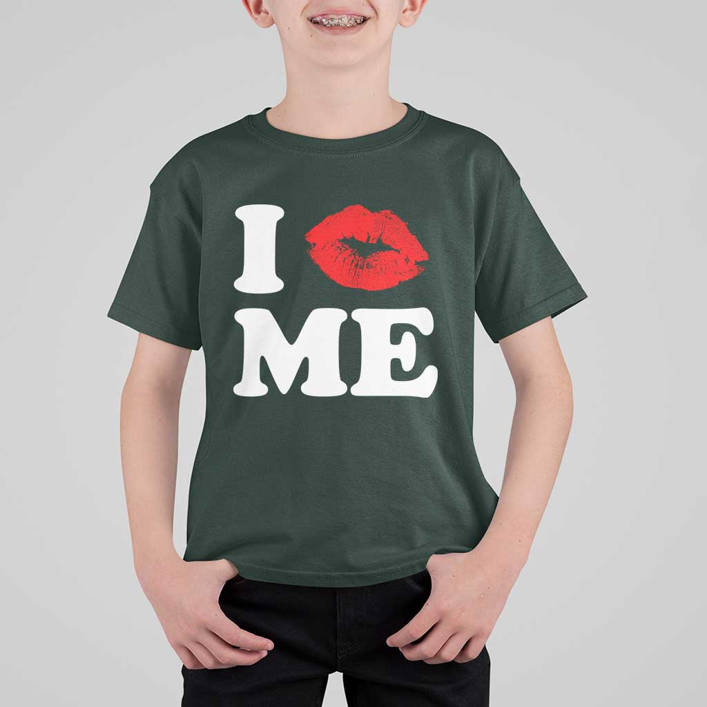 I Love ME T Shirt For Kid Sexy Lips Red Lipstick Kiss Self Love - Wonder Print Shop