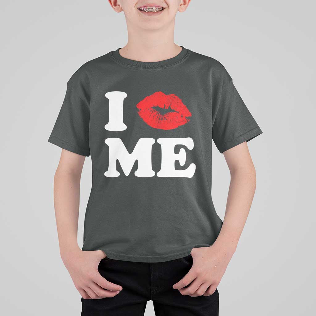 I Love ME T Shirt For Kid Sexy Lips Red Lipstick Kiss Self Love - Wonder Print Shop
