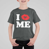 I Love ME T Shirt For Kid Sexy Lips Red Lipstick Kiss Self Love - Wonder Print Shop