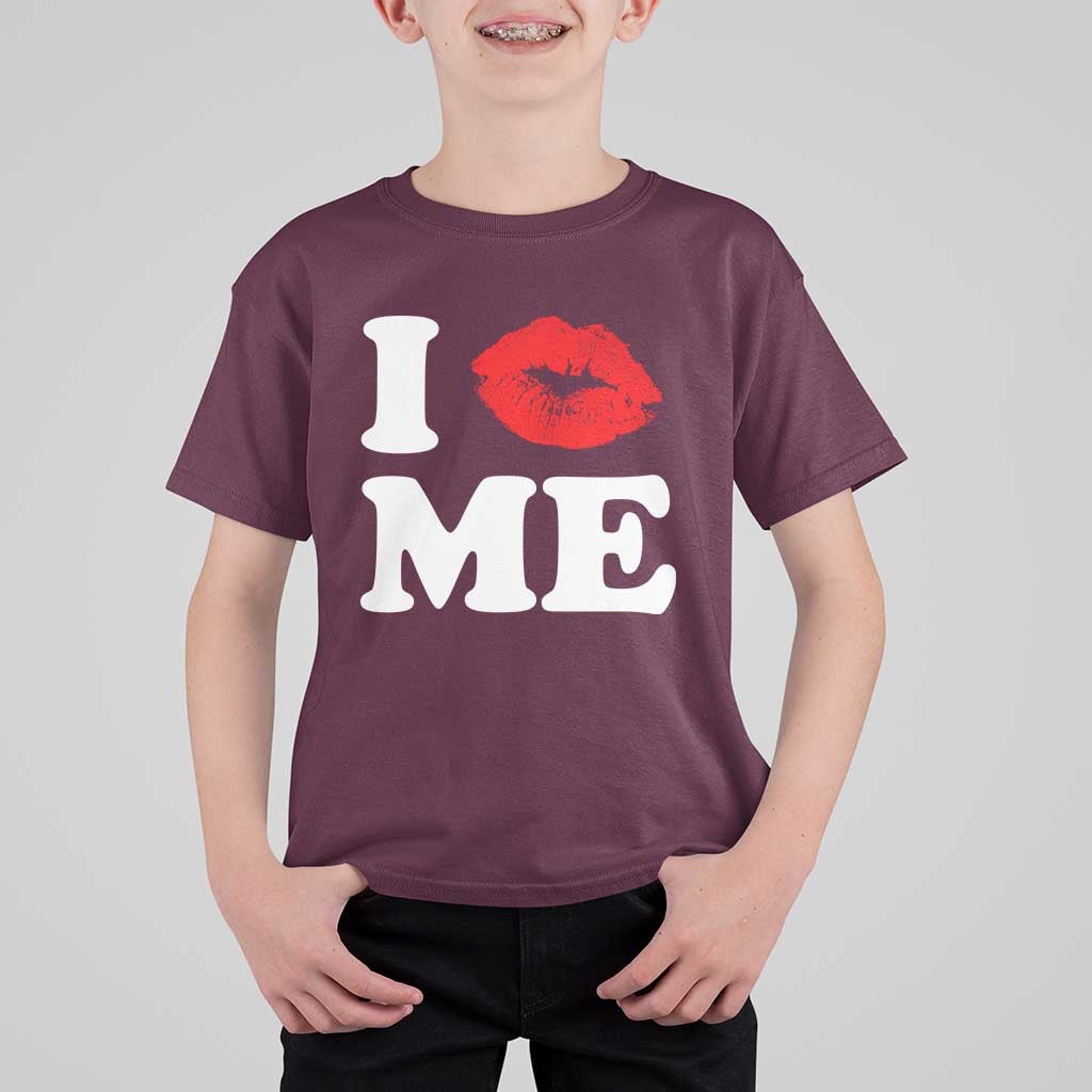 I Love ME T Shirt For Kid Sexy Lips Red Lipstick Kiss Self Love - Wonder Print Shop