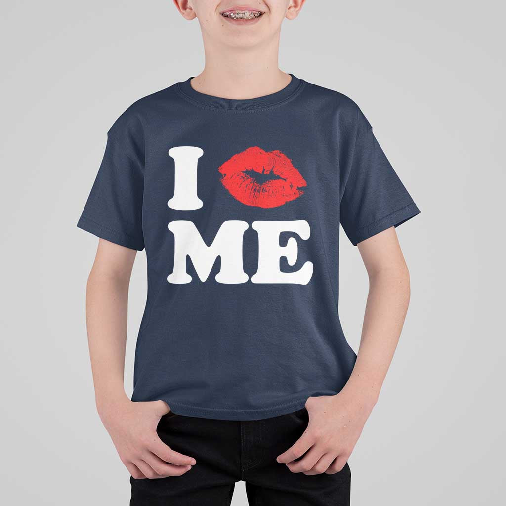 I Love ME T Shirt For Kid Sexy Lips Red Lipstick Kiss Self Love - Wonder Print Shop