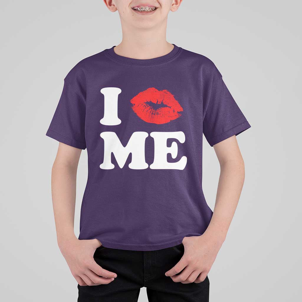 I Love ME T Shirt For Kid Sexy Lips Red Lipstick Kiss Self Love - Wonder Print Shop