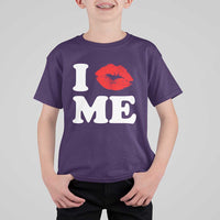 I Love ME T Shirt For Kid Sexy Lips Red Lipstick Kiss Self Love - Wonder Print Shop