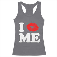 I Love ME Racerback Tank Top Sexy Lips Red Lipstick Kiss Self Love - Wonder Print Shop
