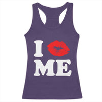 I Love ME Racerback Tank Top Sexy Lips Red Lipstick Kiss Self Love - Wonder Print Shop