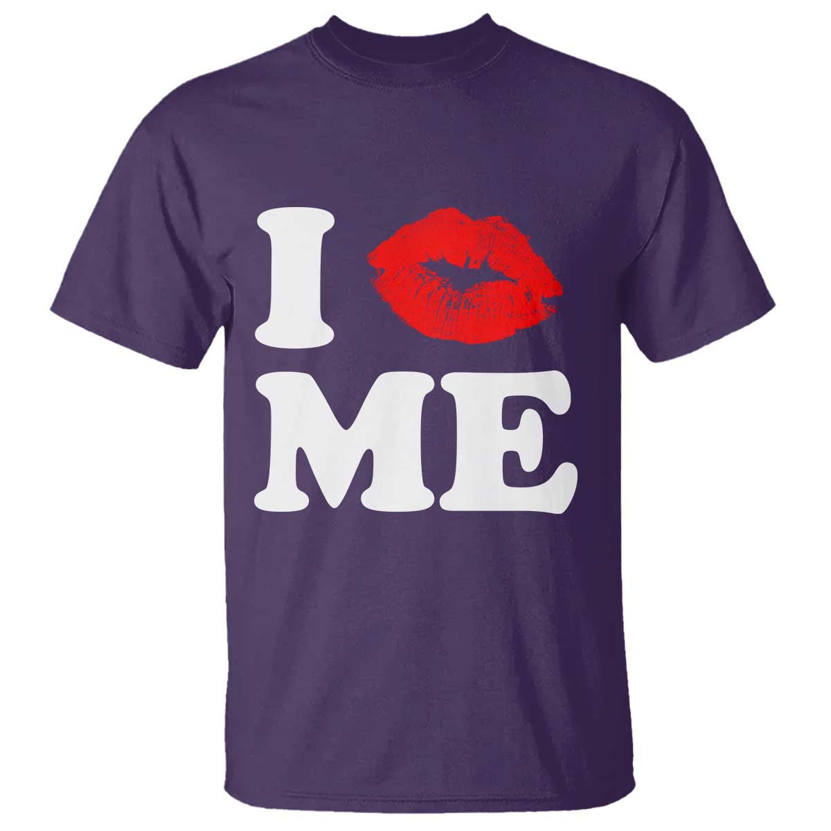 I Love ME T Shirt Sexy Lips Red Lipstick Kiss Self Love - Wonder Print Shop