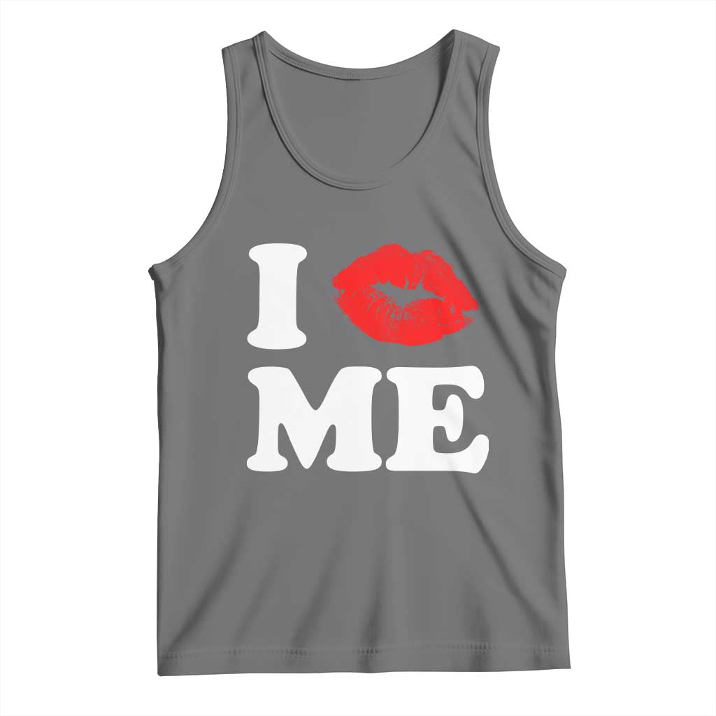I Love ME Tank Top Sexy Lips Red Lipstick Kiss Self Love - Wonder Print Shop