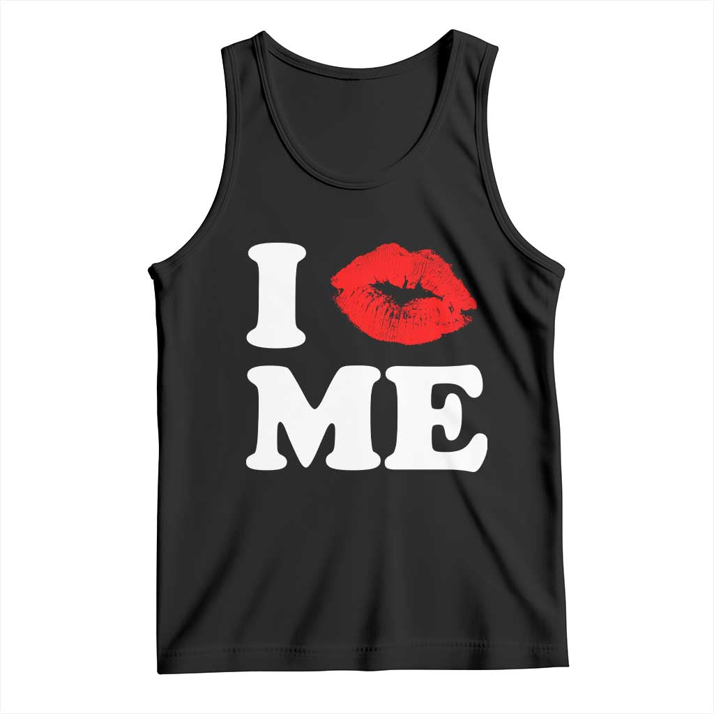 I Love ME Tank Top Sexy Lips Red Lipstick Kiss Self Love - Wonder Print Shop