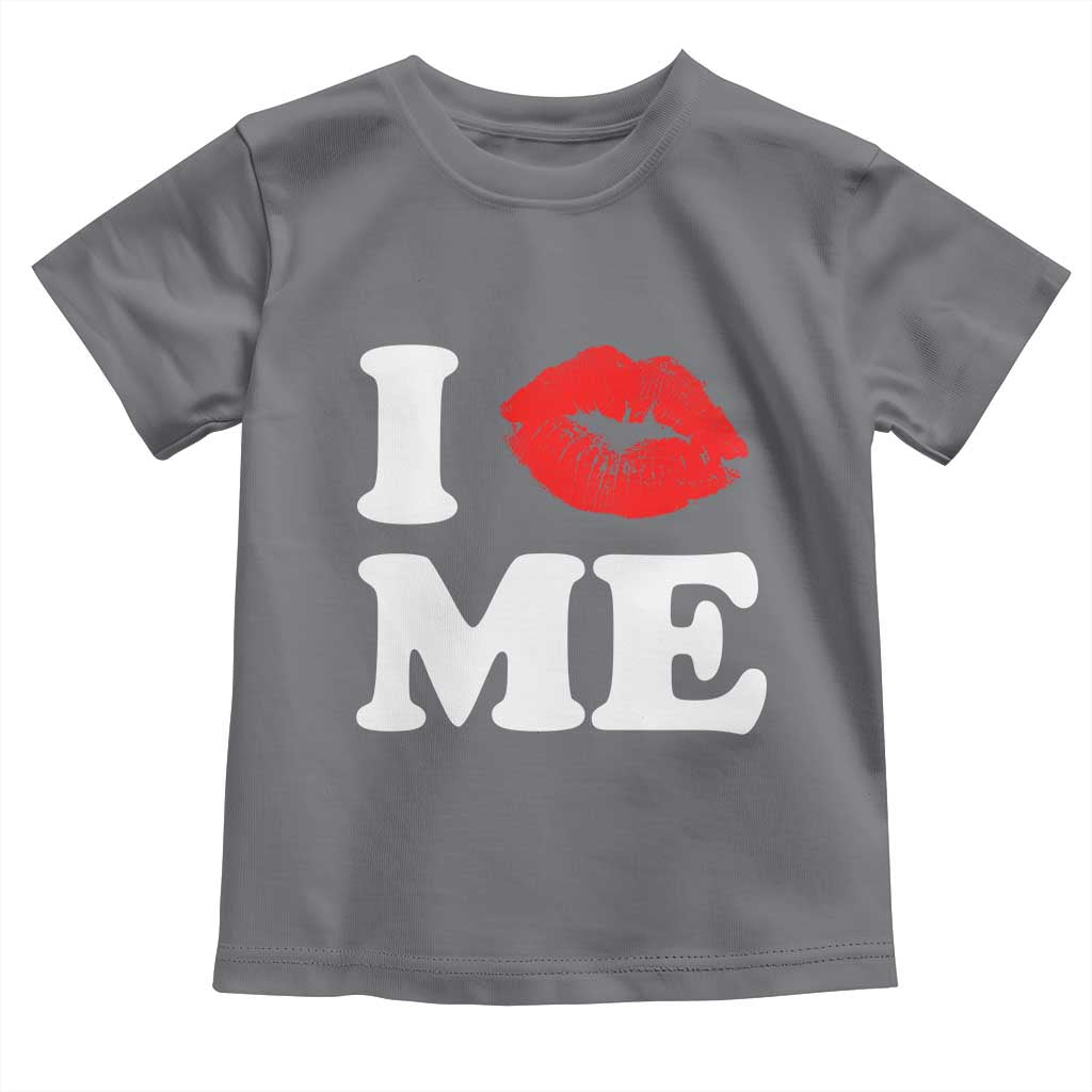 I Love ME Toddler T Shirt Sexy Lips Red Lipstick Kiss Self Love - Wonder Print Shop