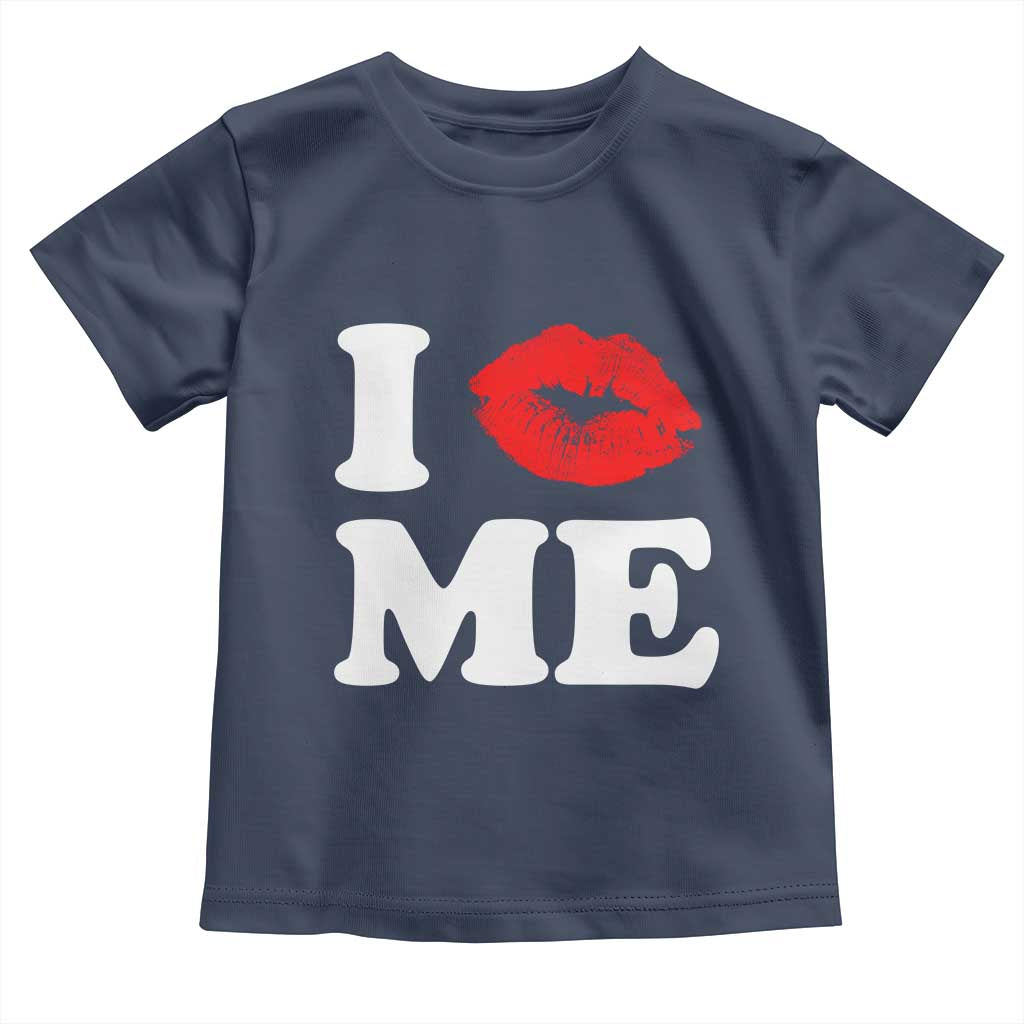 I Love ME Toddler T Shirt Sexy Lips Red Lipstick Kiss Self Love - Wonder Print Shop