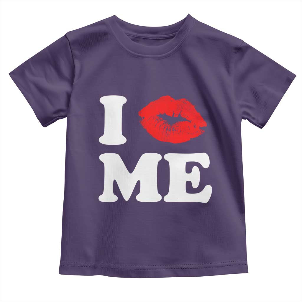 I Love ME Toddler T Shirt Sexy Lips Red Lipstick Kiss Self Love - Wonder Print Shop