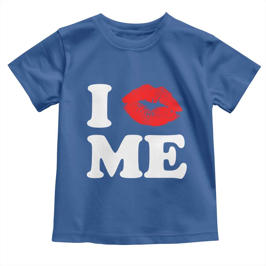 I Love ME Toddler T Shirt Sexy Lips Red Lipstick Kiss Self Love - Wonder Print Shop