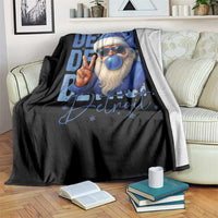 Detroit Football Christmas Throw Blanket Santa Retro Lions Fan - Wonder Print Shop