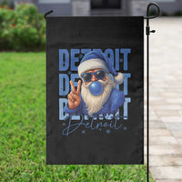 Detroit Football Christmas Garden Flag Santa Retro Lions Fan - Wonder Print Shop