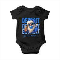 Detroit Football Christmas Baby Onesie Santa Retro Lions Fan - Wonder Print Shop