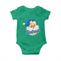 Christmas Detroit Football Baby Onesie Vintage Santa Lions Fan - Wonder Print Shop