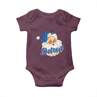 Christmas Detroit Football Baby Onesie Vintage Santa Lions Fan - Wonder Print Shop