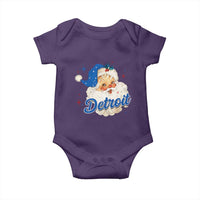 Christmas Detroit Football Baby Onesie Vintage Santa Lions Fan - Wonder Print Shop