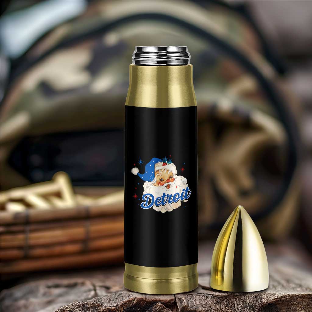 Christmas Detroit Football Bullet Tumbler Vintage Santa Lions Fan - Wonder Print Shop