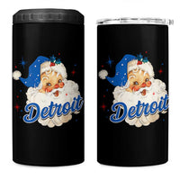 Christmas Detroit Football 4 in 1 Can Cooler Tumbler Vintage Santa Lions Fan - Wonder Print Shop