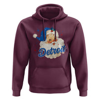 Christmas Detroit Football Hoodie Vintage Santa Lions Fan - Wonder Print Shop