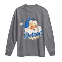 Christmas Detroit Football Long Sleeve Shirt Vintage Santa Lions Fan - Wonder Print Shop