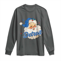 Christmas Detroit Football Long Sleeve Shirt Vintage Santa Lions Fan - Wonder Print Shop