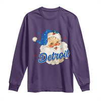 Christmas Detroit Football Long Sleeve Shirt Vintage Santa Lions Fan - Wonder Print Shop