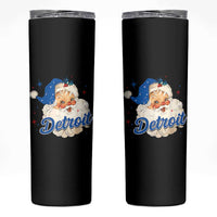 Christmas Detroit Football Skinny Tumbler Vintage Santa Lions Fan - Wonder Print Shop