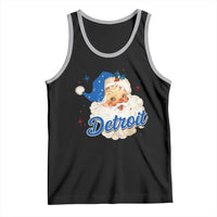 Christmas Detroit Football Tank Top Vintage Santa Lions Fan - Wonder Print Shop