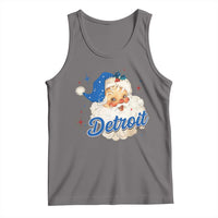 Christmas Detroit Football Tank Top Vintage Santa Lions Fan - Wonder Print Shop
