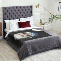 Vintage Detroit Football Christmas Throw Blanket Funny Retro Santa Lions Fan Xmas - Wonder Print Shop