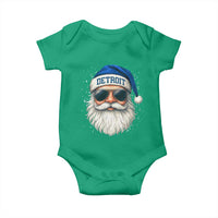 Vintage Detroit Football Christmas Baby Onesie Funny Retro Santa Lions Fan Xmas - Wonder Print Shop