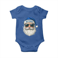 Vintage Detroit Football Christmas Baby Onesie Funny Retro Santa Lions Fan Xmas - Wonder Print Shop
