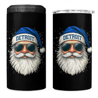 Vintage Detroit Football Christmas 4 in 1 Can Cooler Tumbler Funny Retro Santa Lions Fan Xmas - Wonder Print Shop