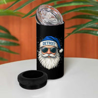 Vintage Detroit Football Christmas 4 in 1 Can Cooler Tumbler Funny Retro Santa Lions Fan Xmas - Wonder Print Shop