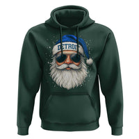 Vintage Detroit Football Christmas Hoodie Funny Retro Santa Lions Fan Xmas - Wonder Print Shop
