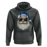 Vintage Detroit Football Christmas Hoodie Funny Retro Santa Lions Fan Xmas - Wonder Print Shop