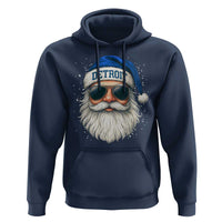 Vintage Detroit Football Christmas Hoodie Funny Retro Santa Lions Fan Xmas - Wonder Print Shop