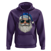 Vintage Detroit Football Christmas Hoodie Funny Retro Santa Lions Fan Xmas - Wonder Print Shop