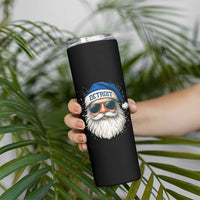 Vintage Detroit Football Christmas Skinny Tumbler Funny Retro Santa Lions Fan Xmas - Wonder Print Shop