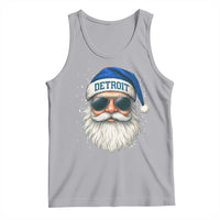 Vintage Detroit Football Christmas Tank Top Funny Retro Santa Lions Fan Xmas - Wonder Print Shop