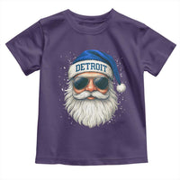 Vintage Detroit Football Christmas Toddler T Shirt Funny Retro Santa Lions Fan Xmas - Wonder Print Shop