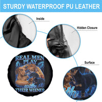 Funny Dachshund Dog Dad Spare Tire Cover Real Men Play With Their Wiener Funny Offensive - Wonder Print Shop