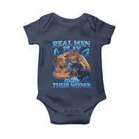 Funny Dachshund Dog Dad Baby Onesie Real Men Play With Their Wiener Funny Offensive - Wonder Print Shop