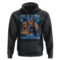 Funny Dachshund Dog Dad Hoodie Real Men Play With Their Wiener Funny Offensive - Wonder Print Shop